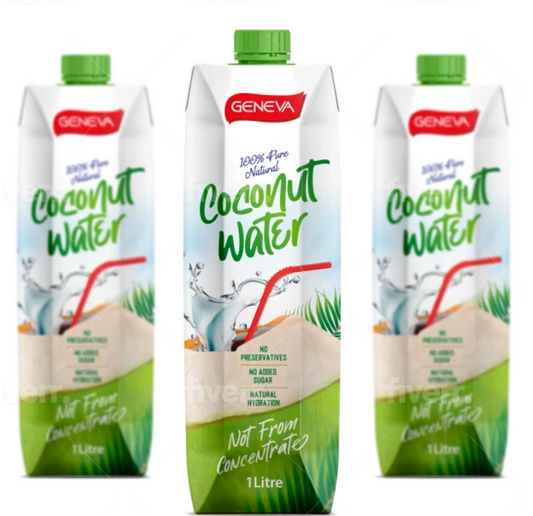 Geneva Natural Coconut Water 1L (12 Per Outer)