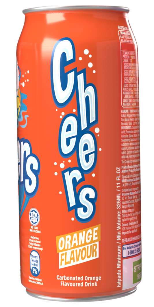 Cheers Orange Soda 325ml (24 Outer)