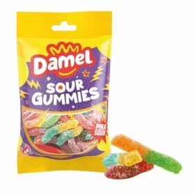 Damel Sour Worms 80g (12 Per Outer)