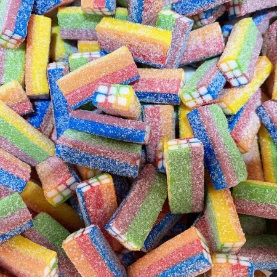 Damel Rainbow Sour Bricks 2kg Bag (1 Per Outer)