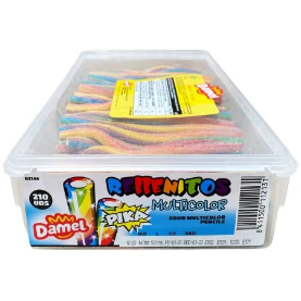 Damel Sour Rainbow Pipes 210 Pieces (1 Per Outer)