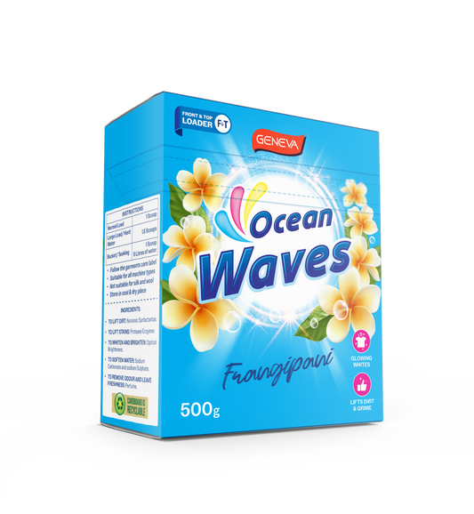 Geneva Ocean Waves Frangipani 500g Laundry Powder (20 Per Outer)