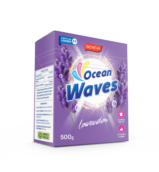 Geneva Ocean Waves Lavender 500g Laundry Powder (20 Per Outer)