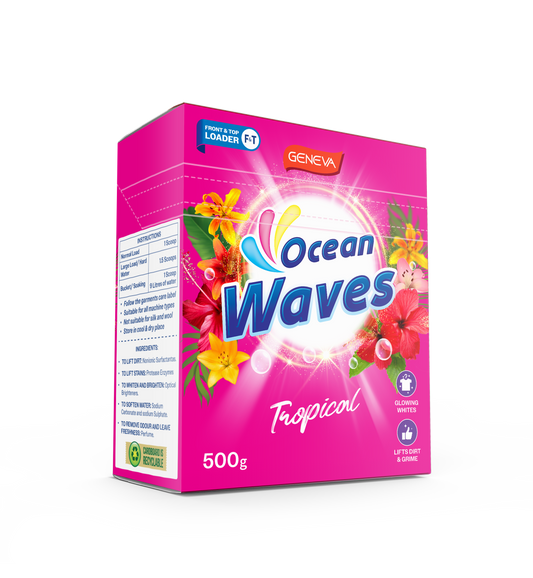 Geneva Ocean Waves Tropical 500g Laundry Powder (20 Per Outer)