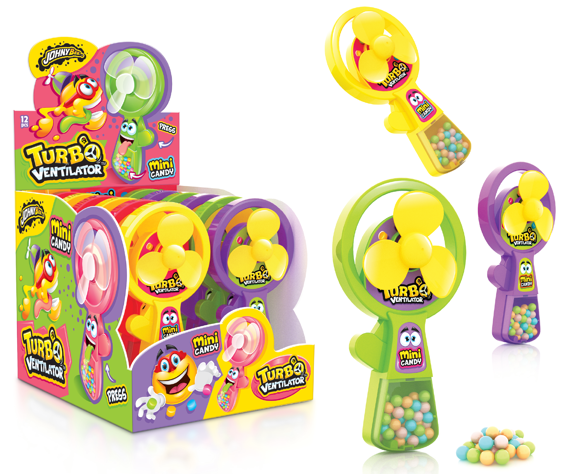 Johny Bee Turbo Ventilator 12pcs (1 Per Outer)