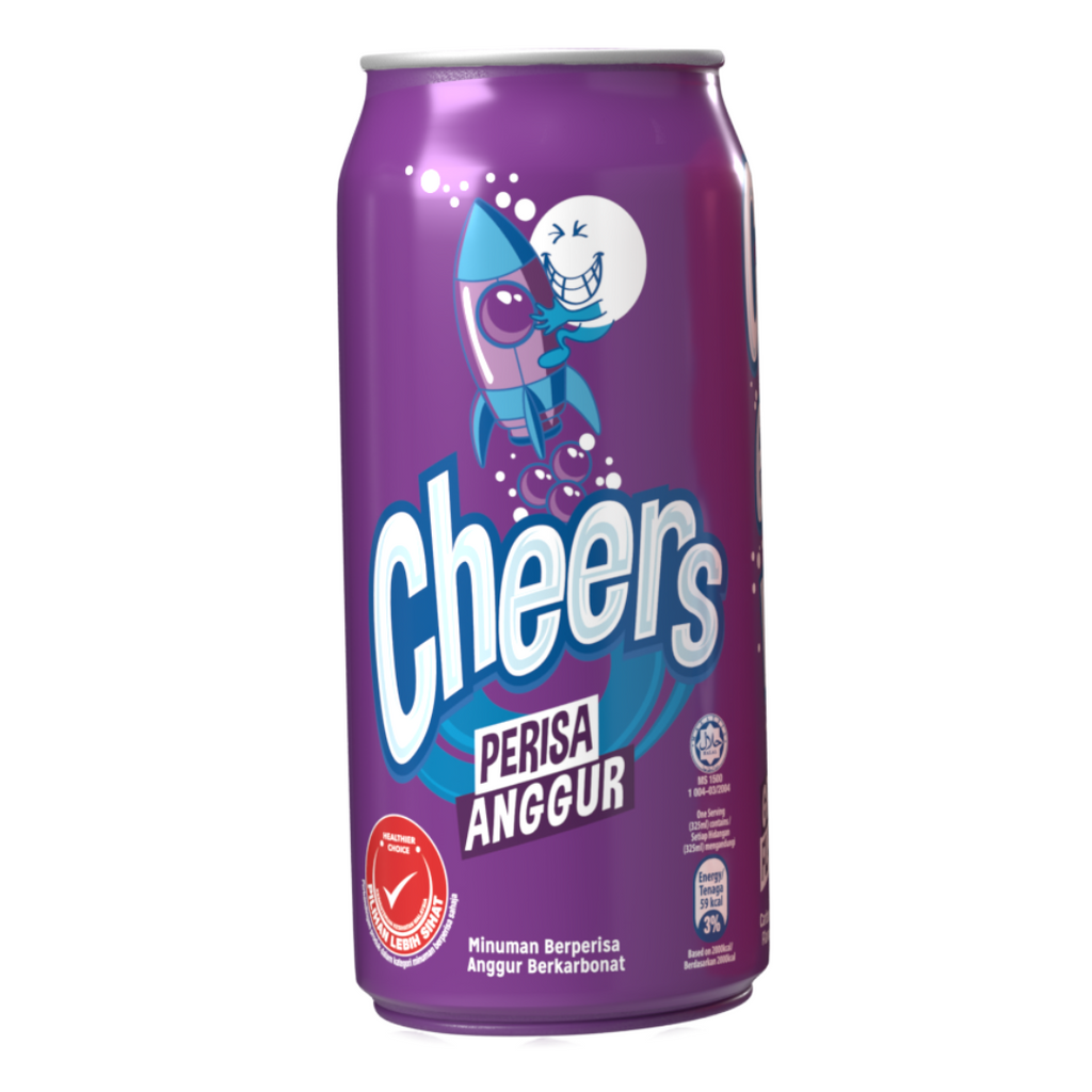 Cheers Grape Soda 325ml (24 Per Outer)
