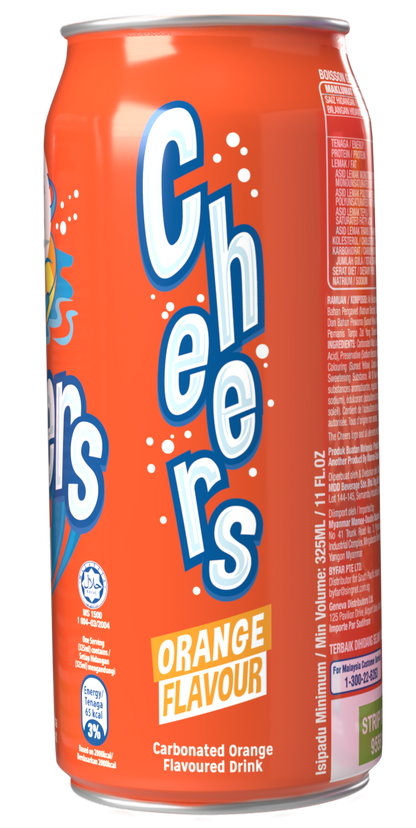 Cheers Orange Soda 325ml (24 Outer)