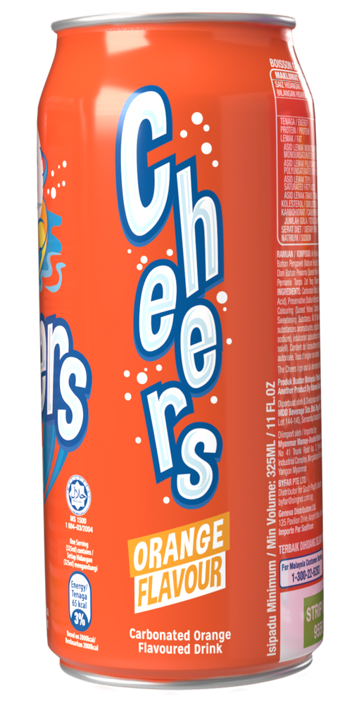 Cheers Orange Soda 325ml (24 Outer)