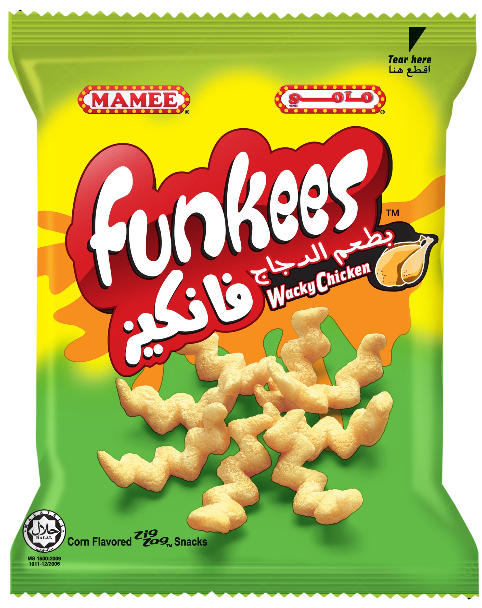 Mamee Funkees Wacky Chicken 60g (60 Per Outer)