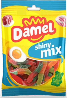 Damel Shiny Mix Oiled Worms 80g (12 Per Outer)