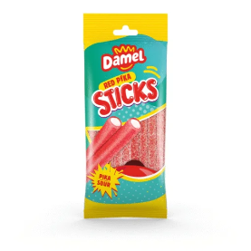 Damel Sour Red Pika Sticks 90g (13 Per Outer)